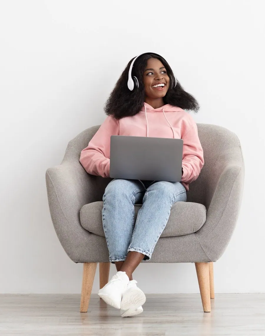A learner studying online