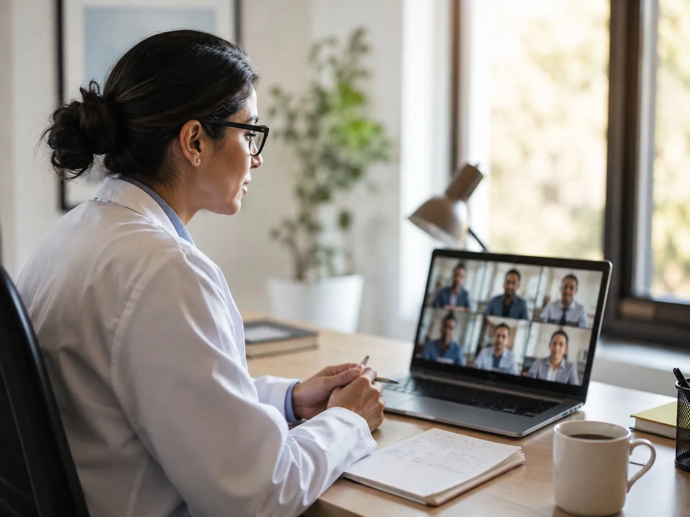 A live cohort session with participants joining globally