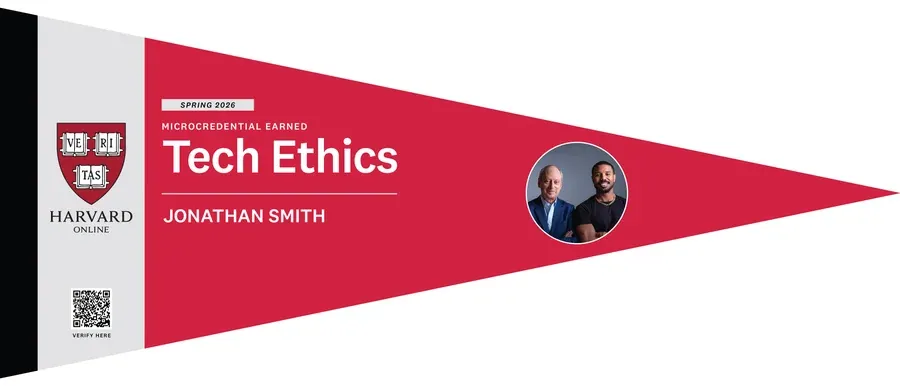 Sample Harvard Online Microcredential for Tech Ethics