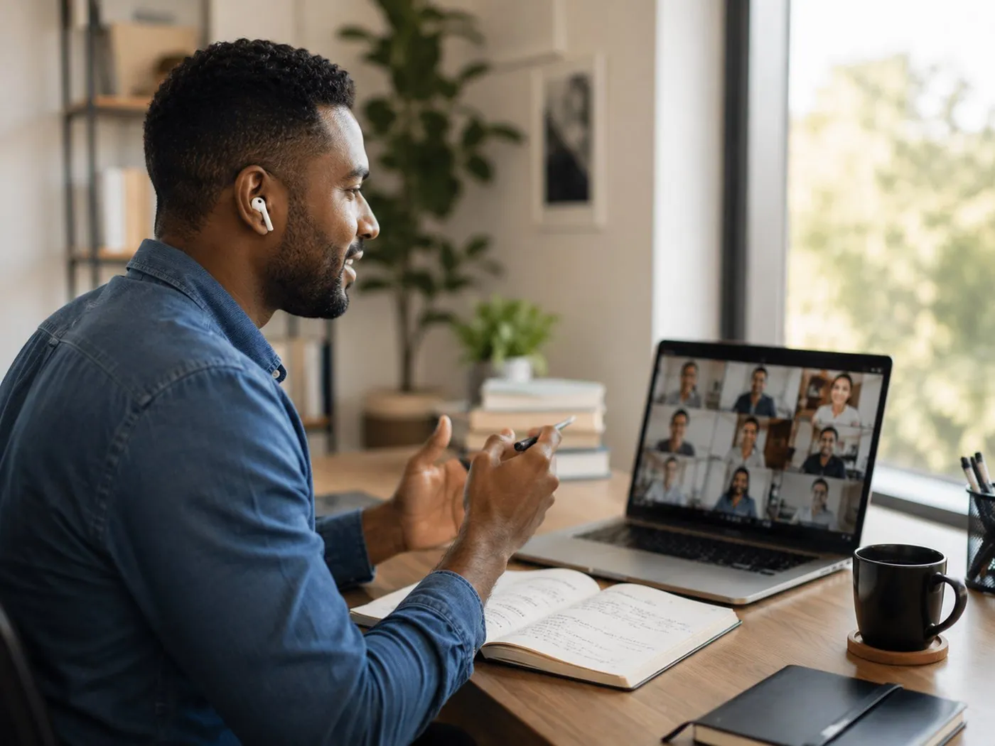 A live cohort session with participants joining globally